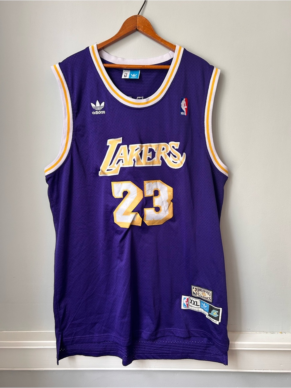 NBA Hardwood Classics Jersey LeBron James #23 Los Angeles Lakers 2XL XXL